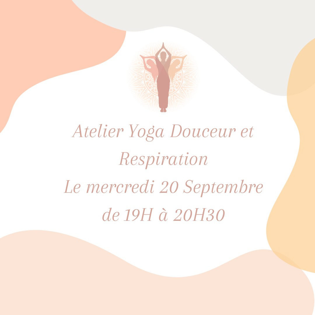 Mercredi 20 septembre à 19h : Atelier Yoga avec Géraldine, Association Bien Être Actif