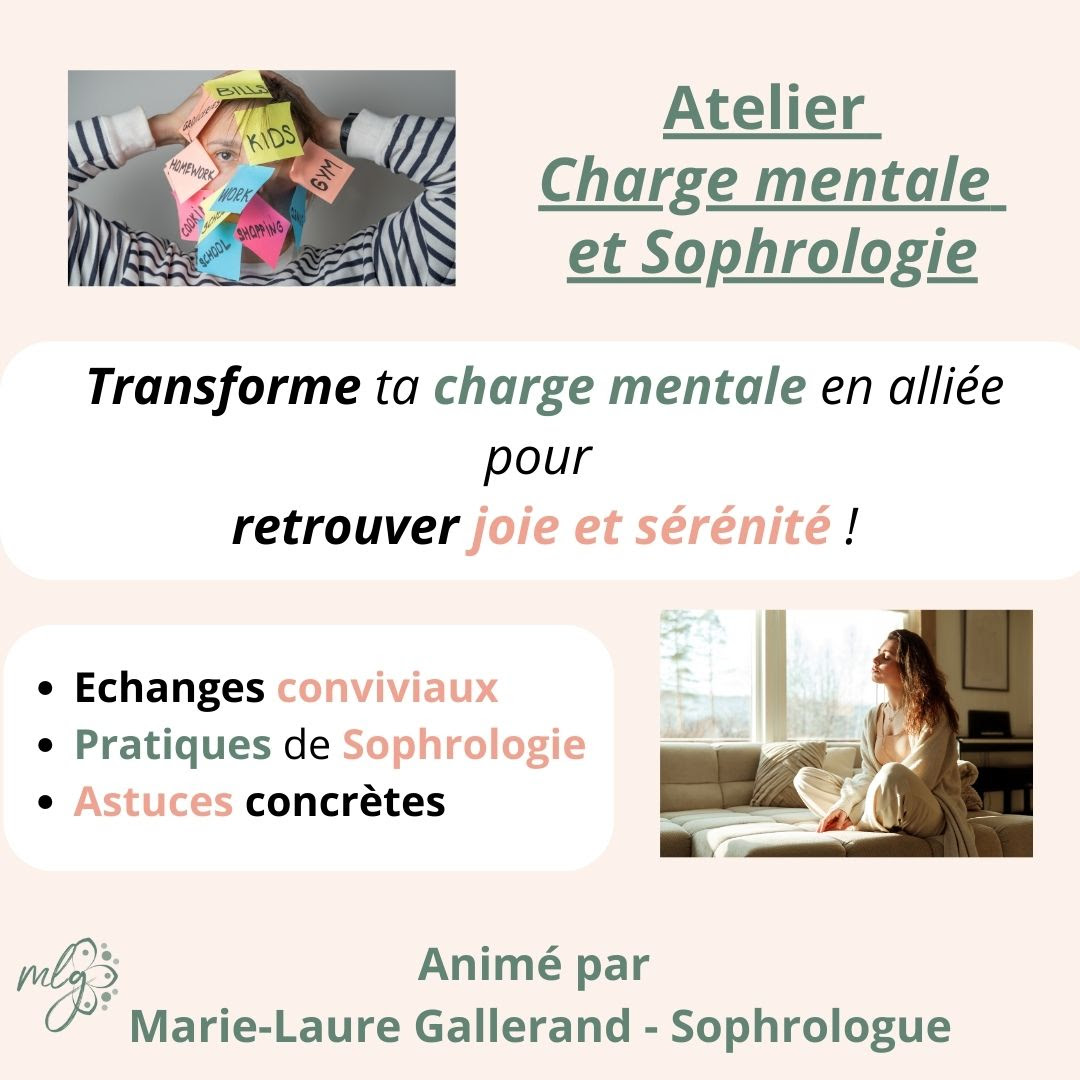 Jeudi 19 février – 19h30 – Charge mentale et sophrologie